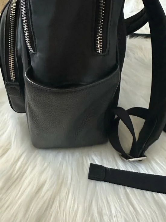 Coach Black Nylon and Leather Front-Pocket Backpack - Picture 8 of 13